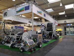 Una visione complessiva dello stand fieristico Irriland