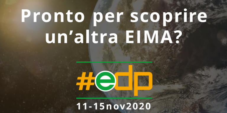 Grafica di un post teaser per fiera Eima 2020-2021